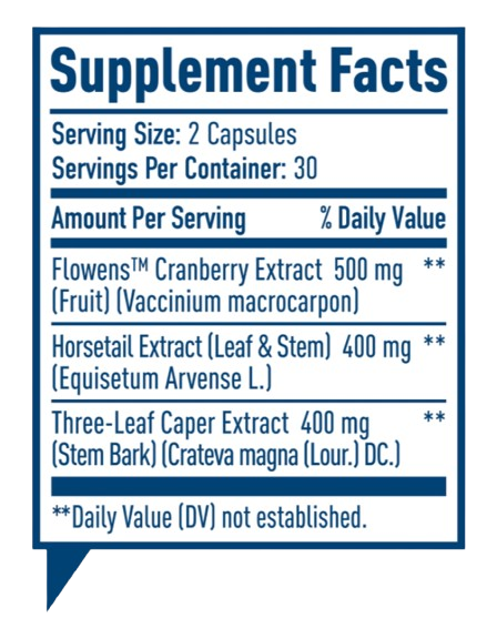 NativePath_Bladder_Health_Supplement_Fact