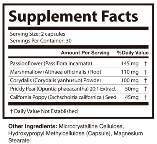 Neuro Salt Supplement Fact