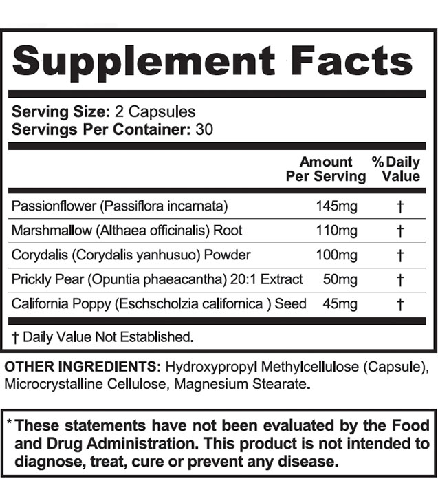 NervEase Supplement Fact