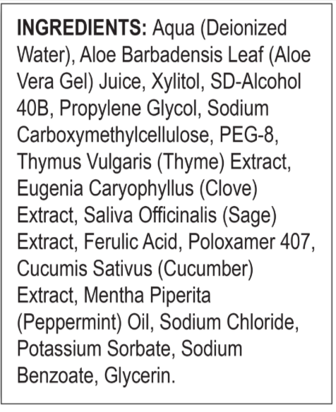 ProXental ingredients